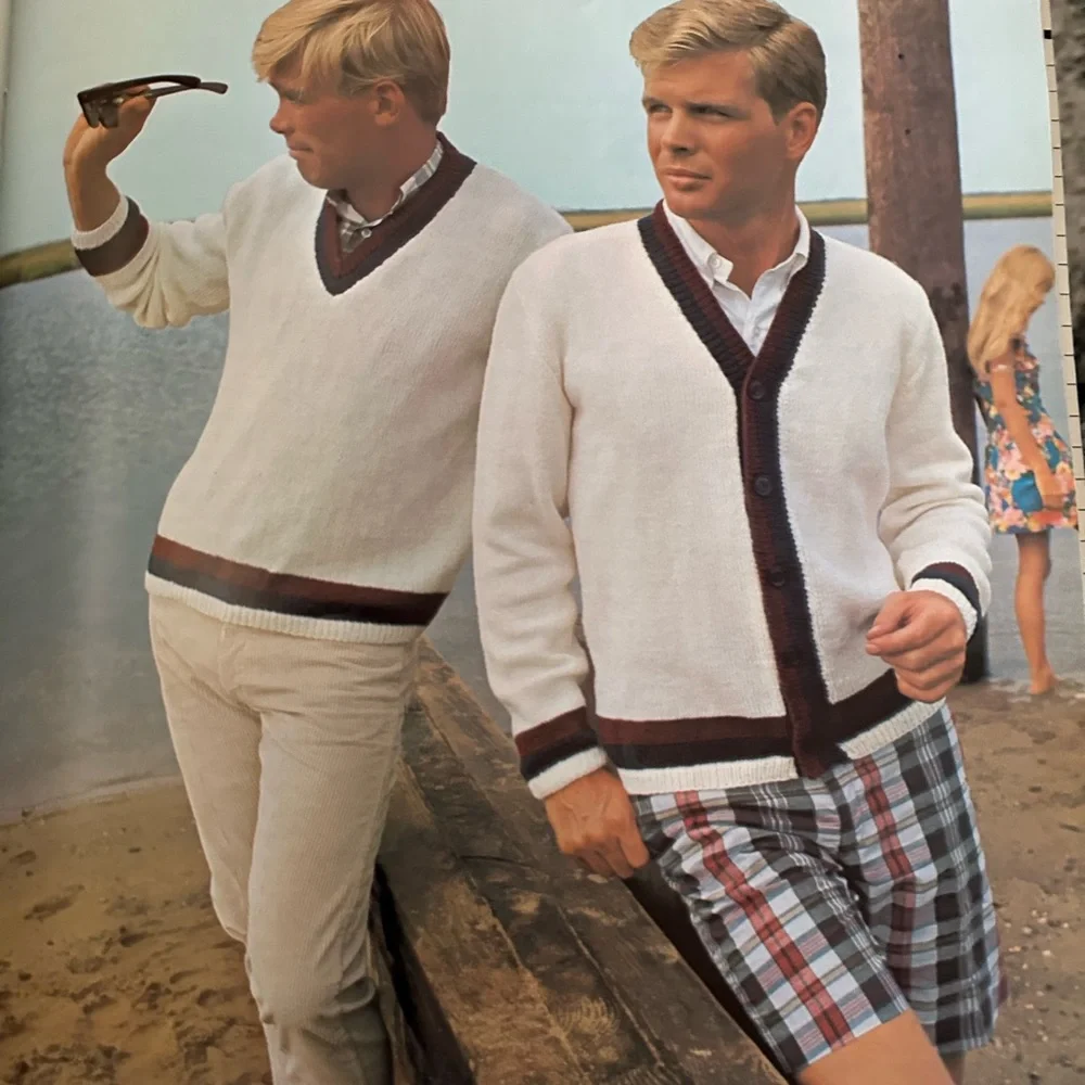 Vintage Columbia Minerva Hand Knits For Men Book